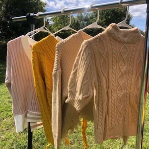 Beige Casual Sweater